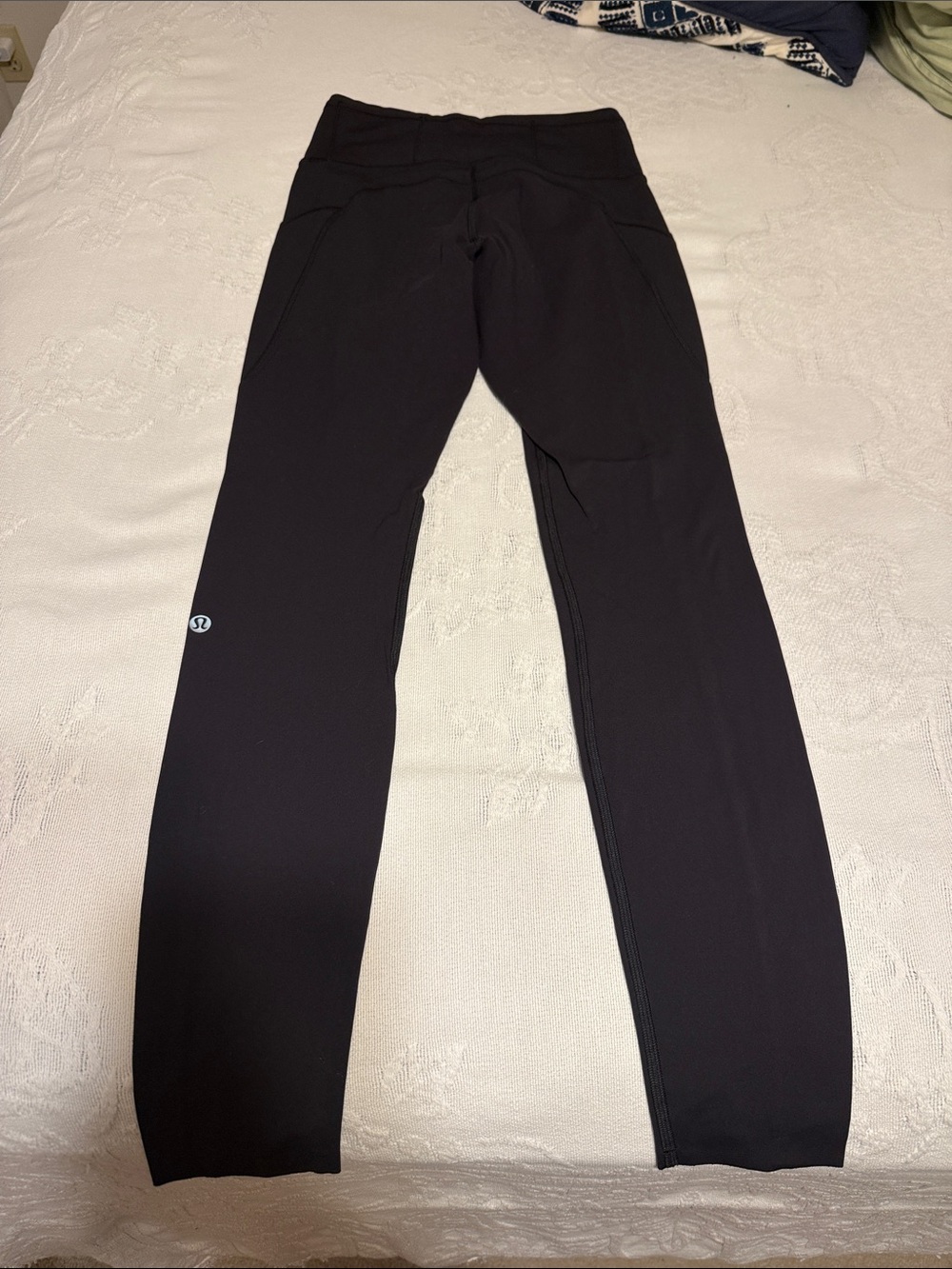 lululemon fast and free Black Leggings with Logo